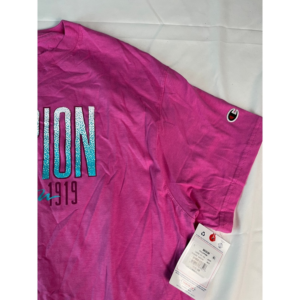 Champion Established 1919‎ Graphic T-Shirt Crew Neck Short Sleeve Top